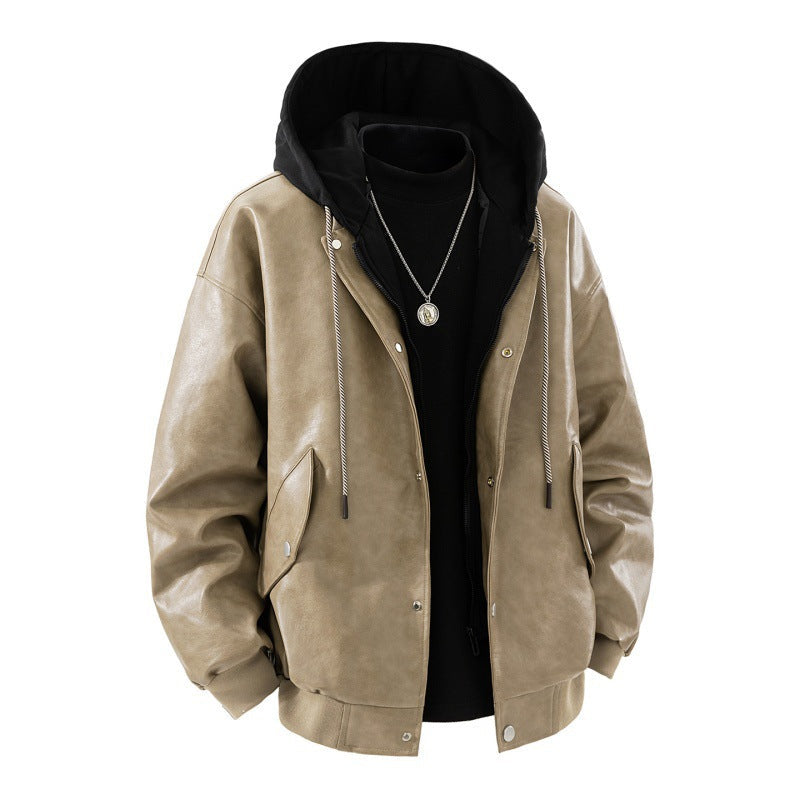 Jakker med trykknapper og skrå lommer med klap - Khaki #Farve_Khaki