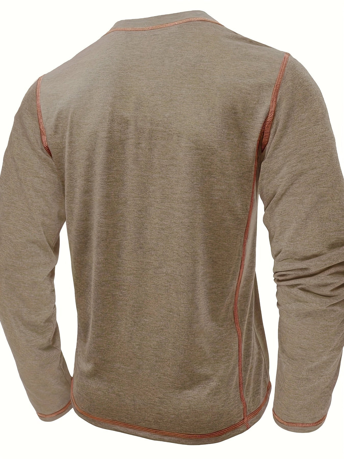 Bluser med kort knaprække, brystlomme og kontrastkanter - Khaki #Farve_Khaki