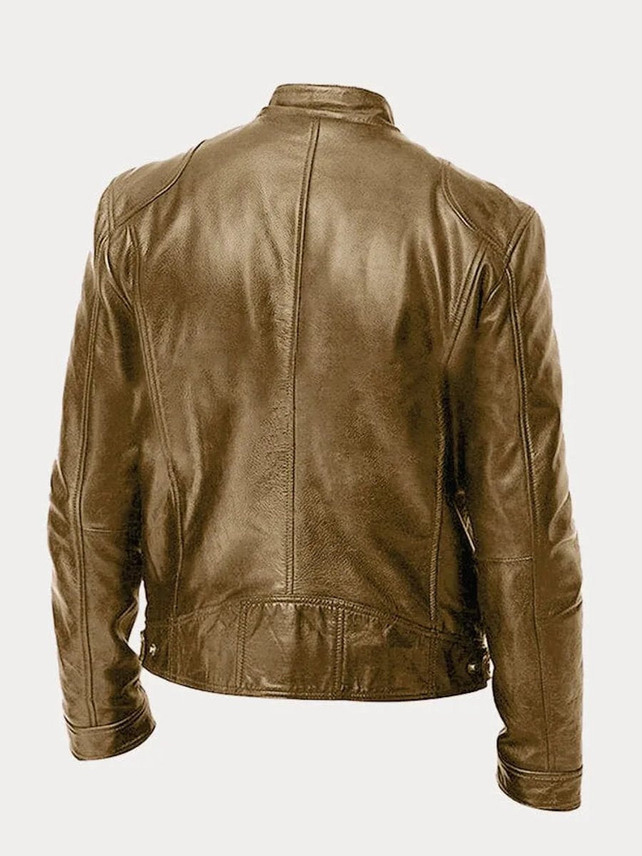 Jakker med dobbelte brystlynlåse og korte skulderfelter - Khaki #Farve_Khaki