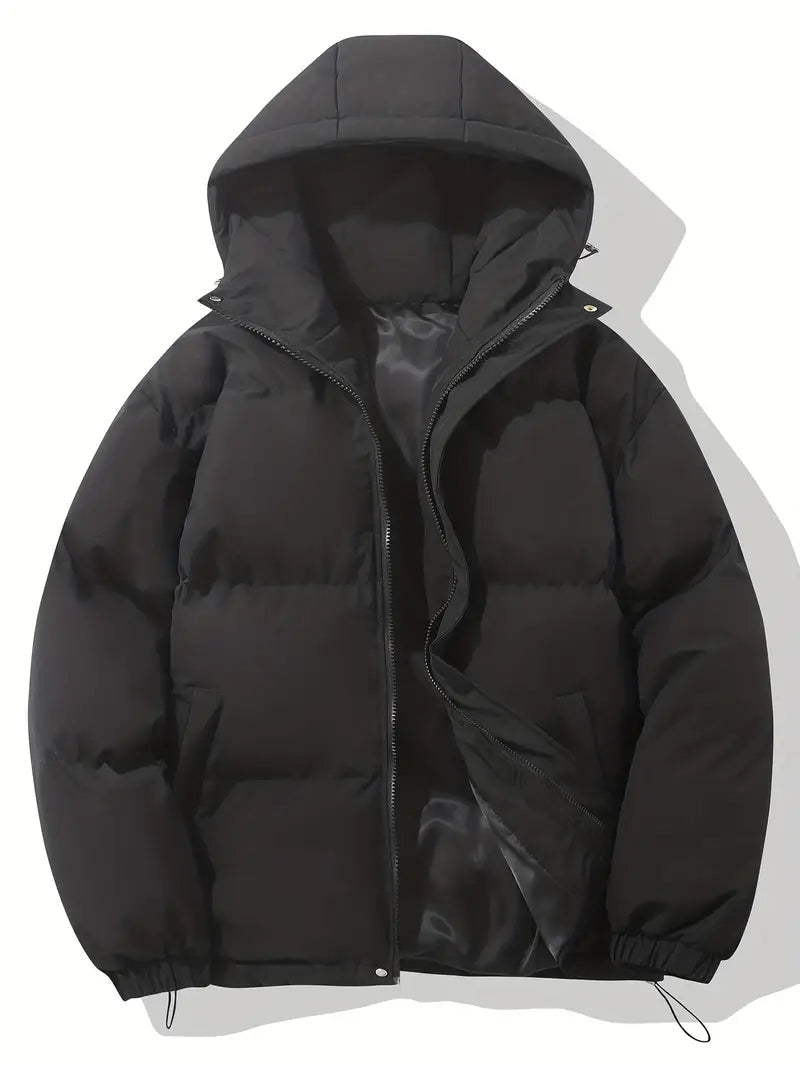 Jakker med store quiltfelter og snøre ved underkanten - Sort #Farve_Sort