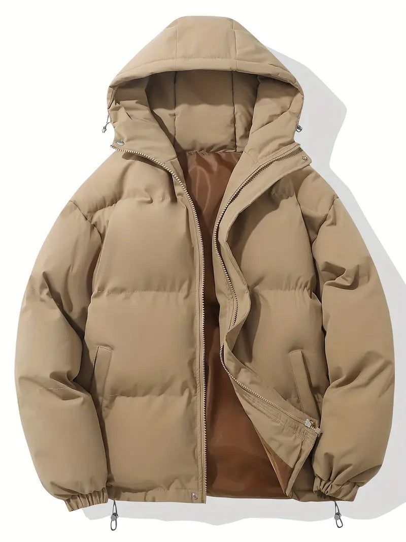 Jakker med store quiltfelter og snøre ved underkanten - Beige #Farve_Beige
